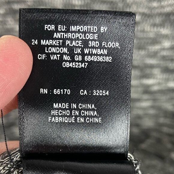 Anthropologie Moth Annona Wool Blend Turtleneck Sweater Heathered Grey Size‎ XS - Picture 9 of 11